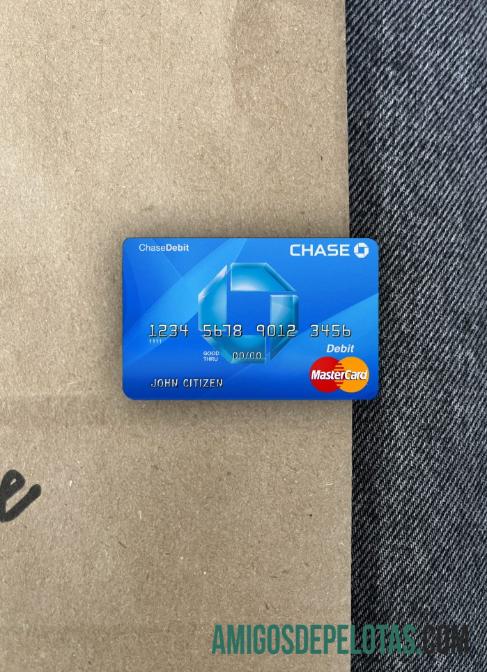 EUA Chase Bank MasterCard Débito Photolook Frente exemplo